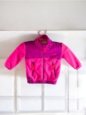 Champion Girls Pink Fleece Purple Trim VentureWarm Pink Jacket‎ 12 Months
